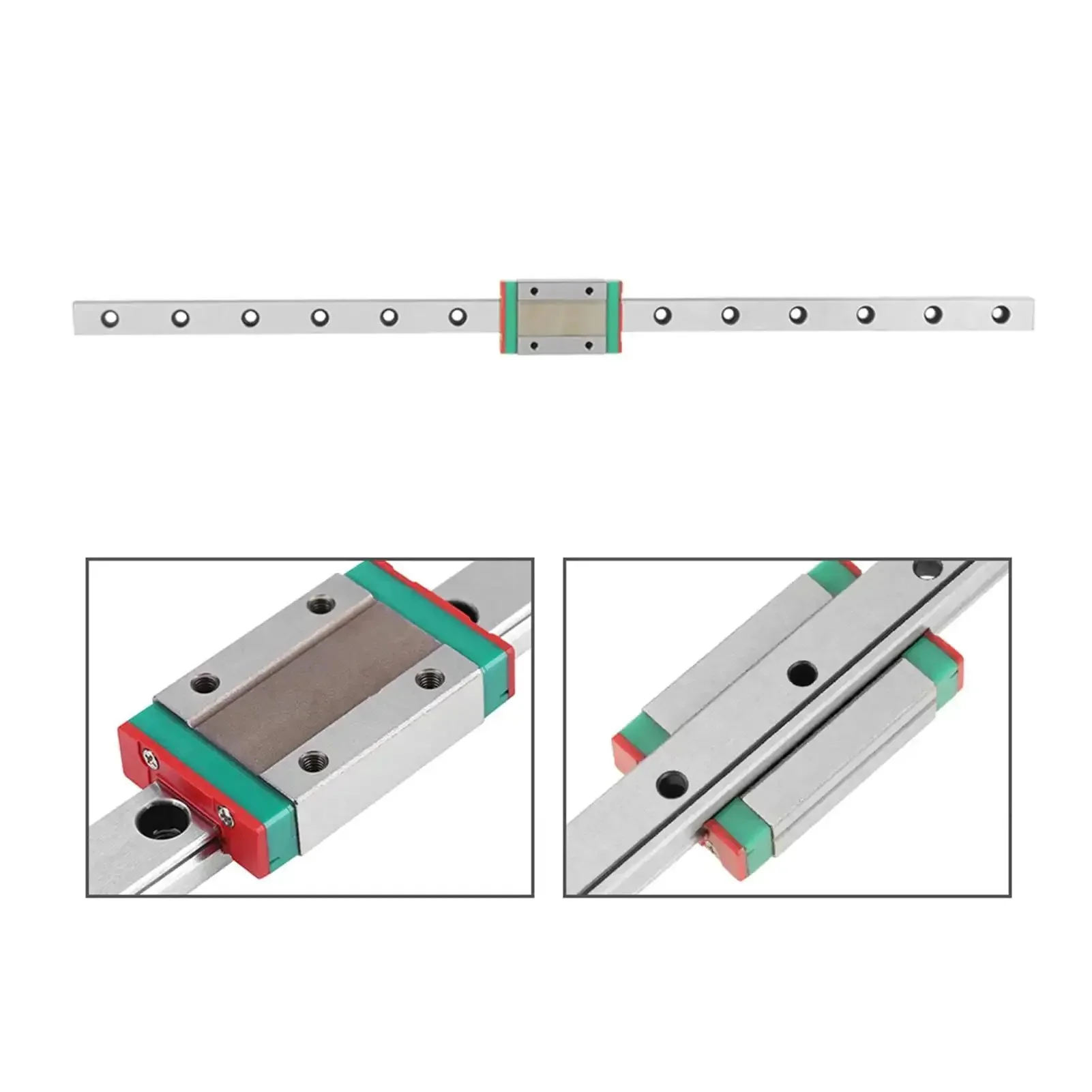 MGN12H 350mm Linear Guide Rail With Block For CNC Machines And 3D Printers Bearing Steel 12mm Width Precision Linear Motion System Built Tough For Smooth Micron Grade Movement - Image 2