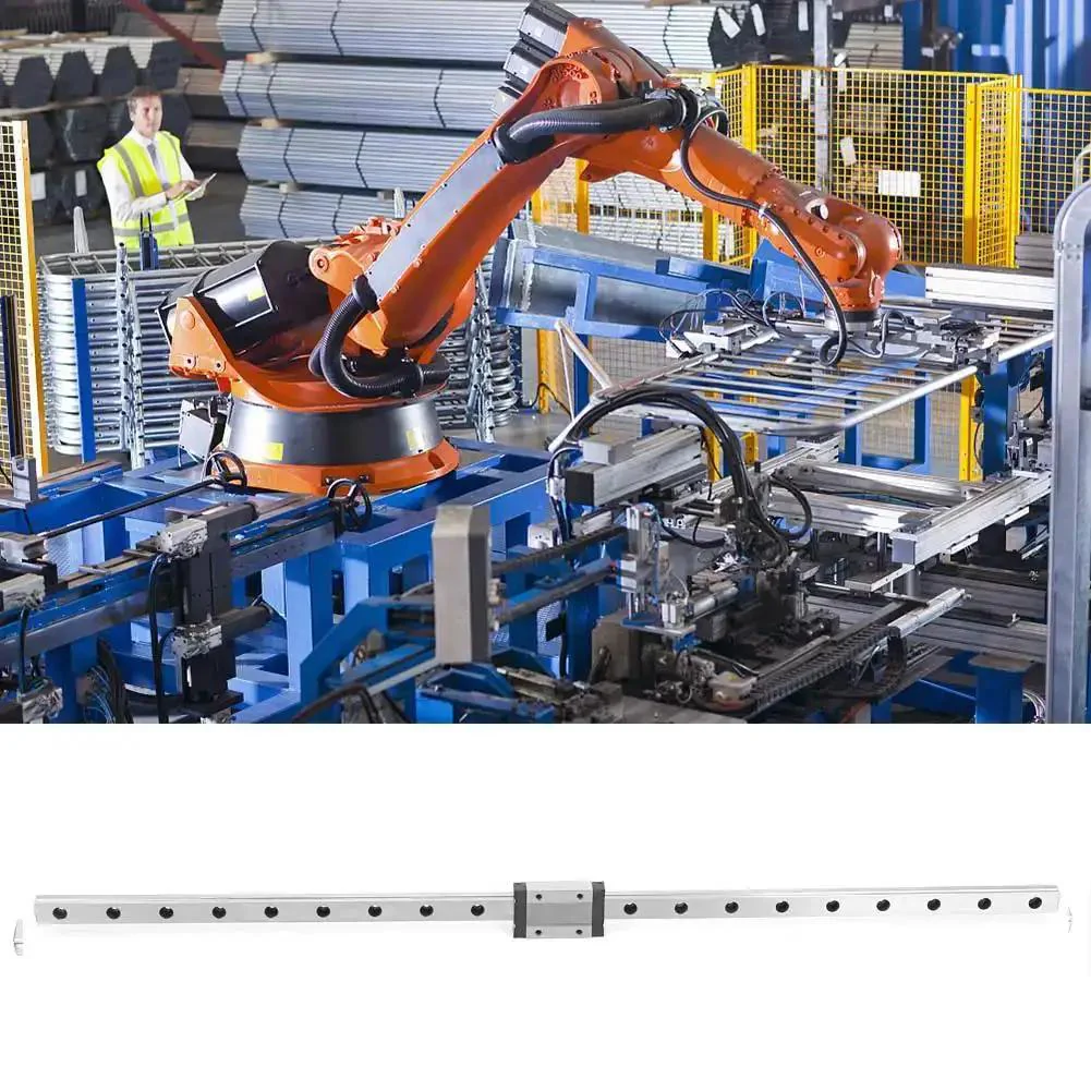 Black Miniature Linear Rail Guide 12mm Width With Slide Block, Compact Linear Motion System For Precision Equipment And Automation, Four Point Contact Design For Smooth Go To Precision Movements, High Rigidity And Precise Travel - Image 6