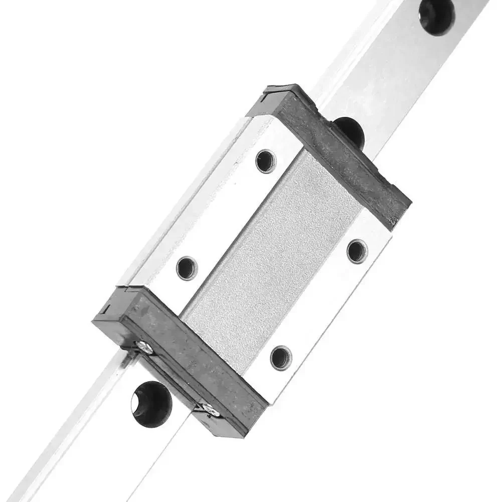 Black Miniature Linear Rail Guide 12mm Width With Slide Block, Compact Linear Motion System For Precision Equipment And Automation, Four Point Contact Design For Smooth Go To Precision Movements, High Rigidity And Precise Travel - Image 8