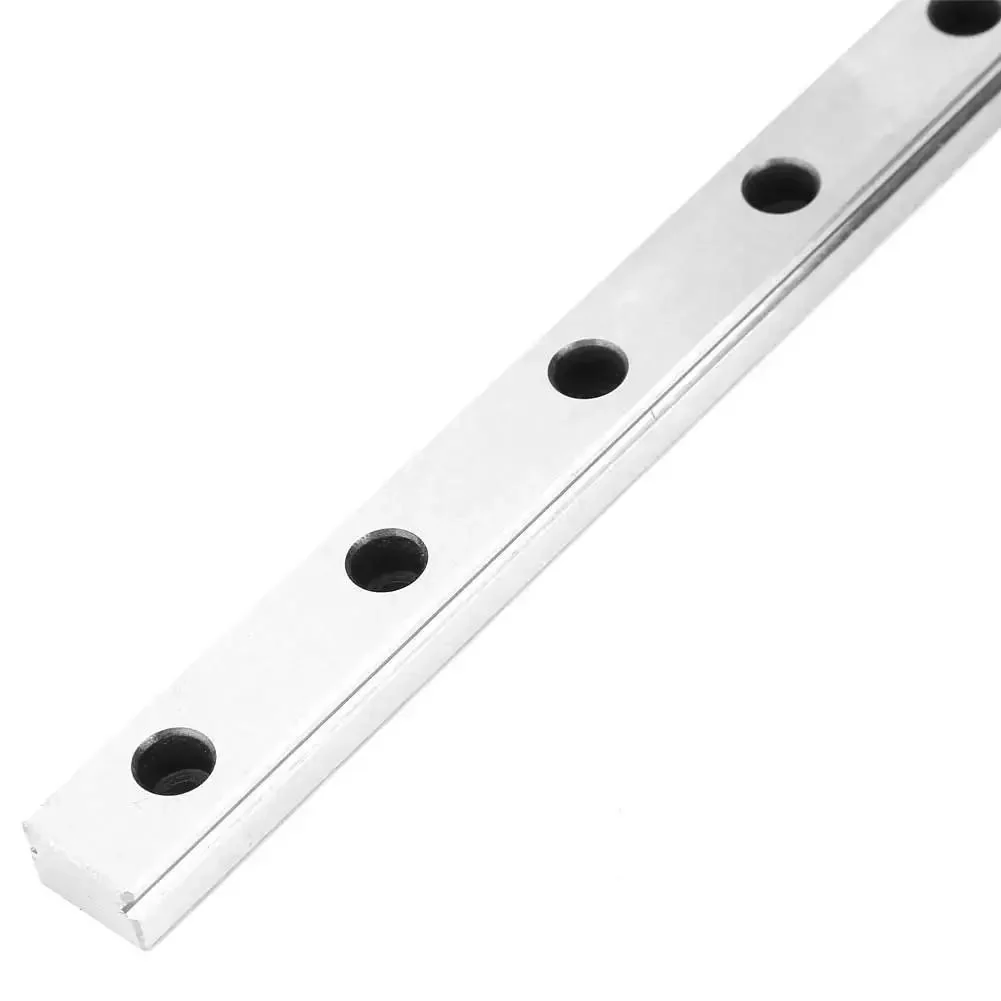 Black Miniature Linear Rail Guide With Slide Block 12mm Wide 500mm Length Built For High Rigidity 4 Point Contact And Smooth Precision Motion In Automation CNC Robotics And Precision Equipment - Image 8