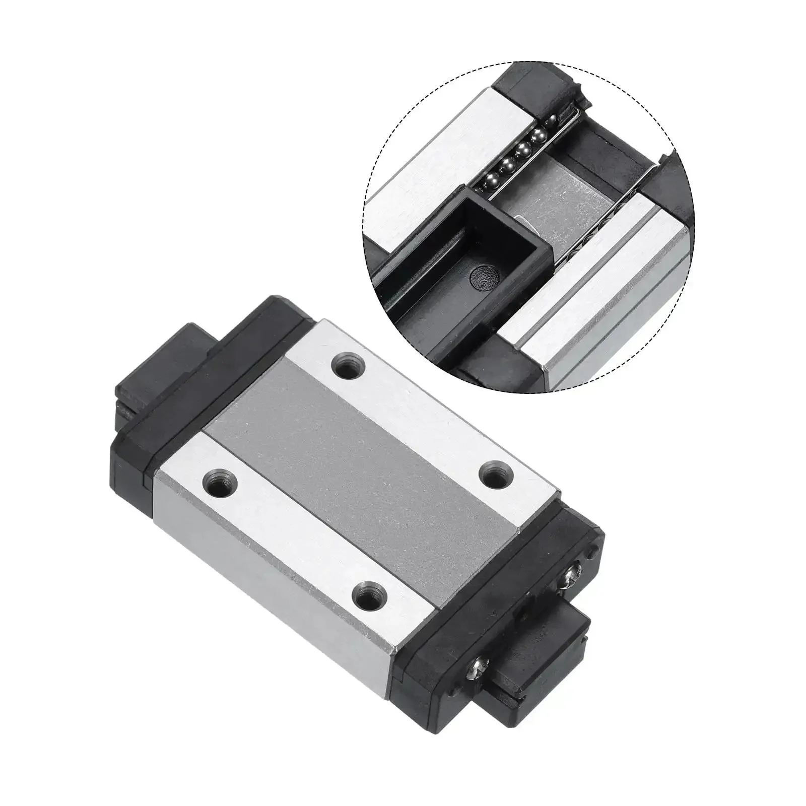 MGN12H Stainless Steel Sliding Carriage Block With Plastic Anti Fall Strip For 12mm Linear Motion Slide Rail Guide Ideal For 3D Printers And CNC Machines Built Tough Black - Image 6