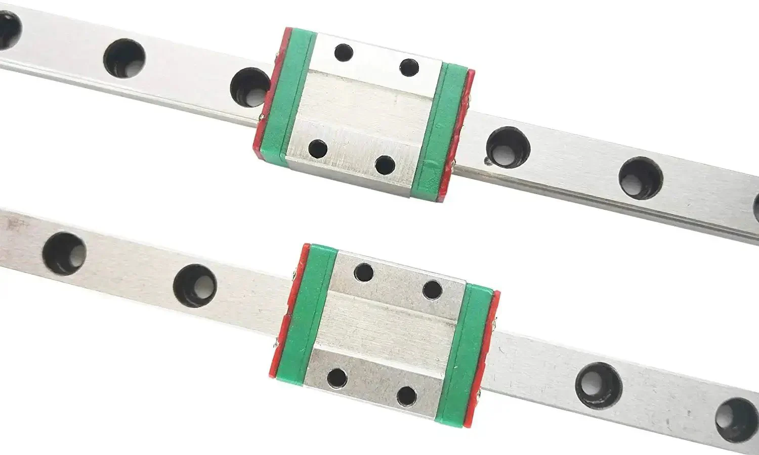 MGN15 200mm Linear Guide Rail Set With 2 Rails And 2 MGN15H Blocks For 3D Printer And CNC Machines Smooth Glide Pre Loaded Longer Block Bearings For Precise Motion For DIYers And Builders
