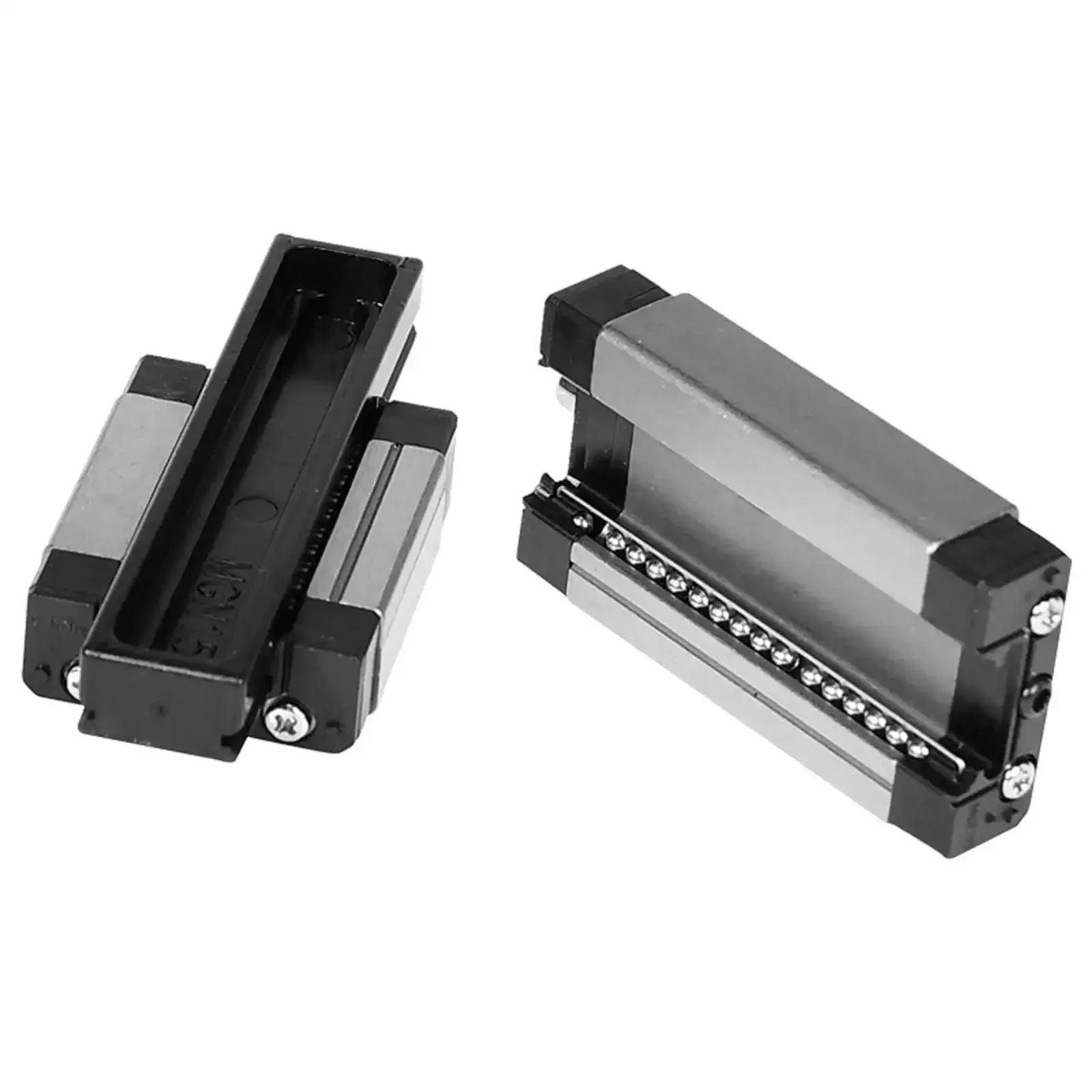 MGN15 Linear Rail 400mm 15.75 Inch Dual Rail Kit With Two 15mm Carriages For 3D Printers And CNC Machines Heavy Duty Steel Black Guide Rails Delivering Smooth Motion - Image 4