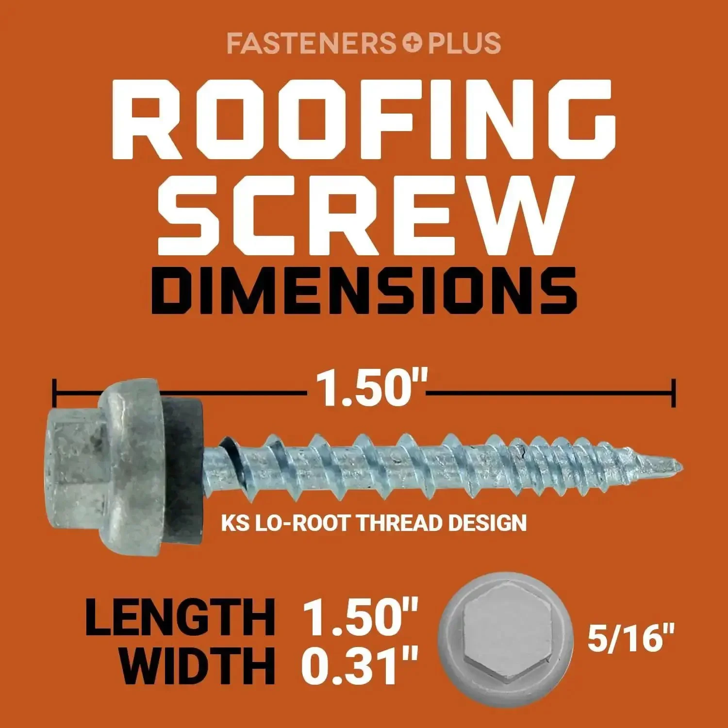 Micro Bit ZXL WoodBinder Self Drilling Screws For Metal To Wood Size Ten By One And One Half Inch Galvanized With EPDM Washer 250 Count Made For Metal Roofing And Siding Panels - Image 6