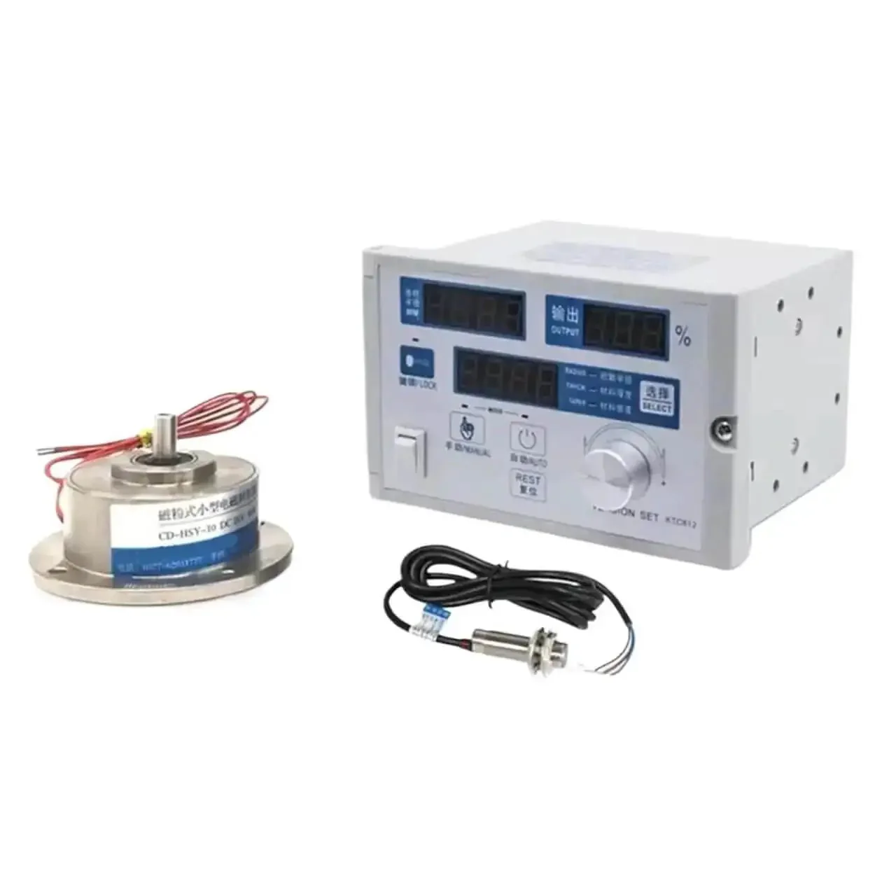 Micro Magnetic Powder Brake Tension Controller Kit With Powder Clutch And Particle Brake Adjustable Synergy For Packer Textile Bag Machines 0.05 To 1 Kg Capacity Easy Maintenance And Stable Performance