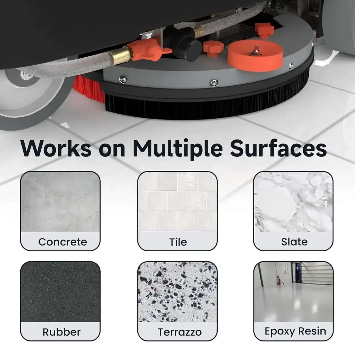 Micro Ride On Floor Scrubber Dryer Kit 22 Inch Cleaning Path 25 Gallon Capacity Up To 55,000 Sq Ft Per Hour Lithium Battery Fast Charge All Parts Included Go-To Floor Cleaning For Airports Malls And Schools - Image 9