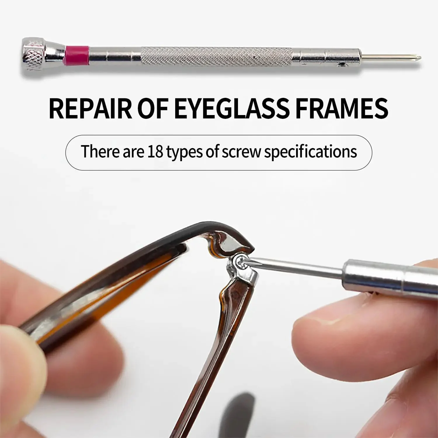 Micro Screw Repair Kit With Precision Screwdriver, 630 Silver Stainless Micro Screws In 18 Sizes, No Tweezers Needed, Perfect For Glasses, Watches, Jewelry And Electronics, Organized Case For Quick Fixes - Image 5