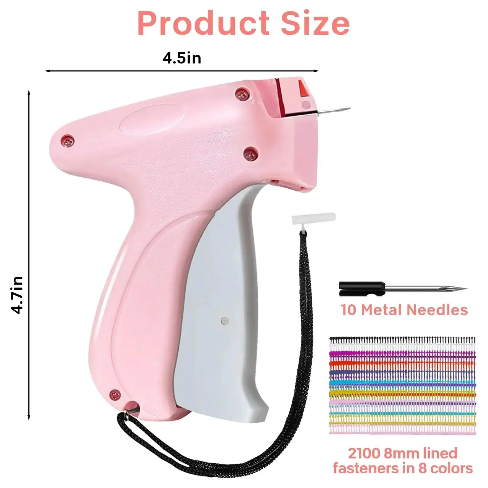 Micro Stitch Gun For Quick Clothing Fixes Handheld Sewing Tool With 10 Needles And 2100 Mini Fasteners In 8 Colors For Simple Hemming And Easy Garment Repairs - Image 4