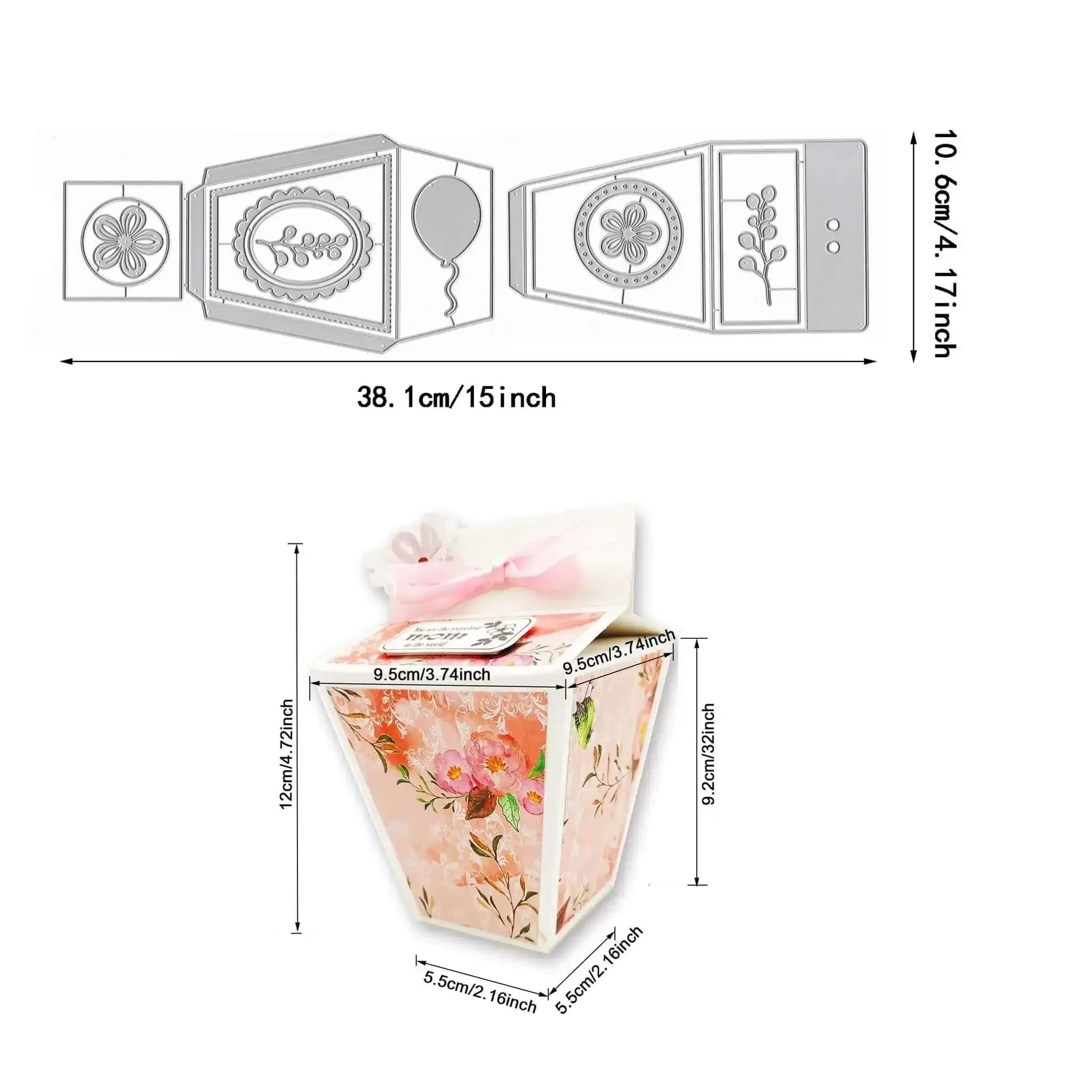 Milk Box Gift Box Die Cut Set For Paper Craft And Scrapbooking, Metal Cutting Dies For Treat Boxes And Present Packaging, DIY Card Making, Box Frame And Layered Design Pack - Image 9