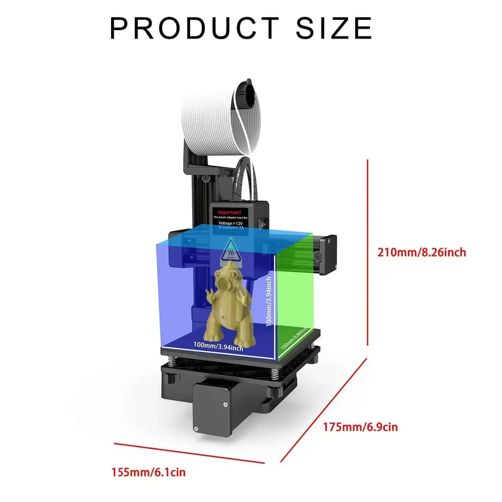 Mini 3D Printer for Beginners, Fully Assembled Desktop Printing Machine With High Precision 0.05mm Layer Resolution, Supports 1.75mm PLA and TPU, Compact 4 By 4 By 4 Inch Build Area for Home Use, White - Image 8
