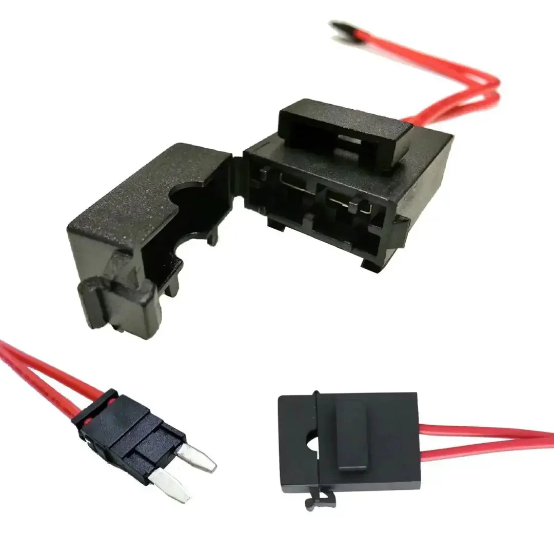Mini ATM Style Fuse Holder Connector For ECU Repair, 32V 20A 16 Gauge Red Wire Cable, Easy Tap And Test Automotive Circuits, Ideal For Hard To Reach Fusebox Panels, 11.5 Inch - Image 2