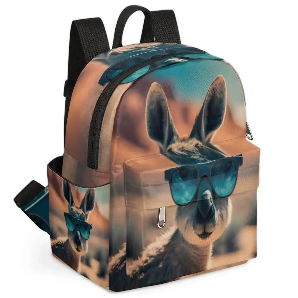 Mini Backpack Purse For Women With Adjustable Straps, Cute Daypack Carryall For Travel, Work Or School, Lightweight Soft Shoulder Bag, Kangaroo Pocket Sunglasses Holder, Multi Functional Casual Bag For Ladies - Image 5