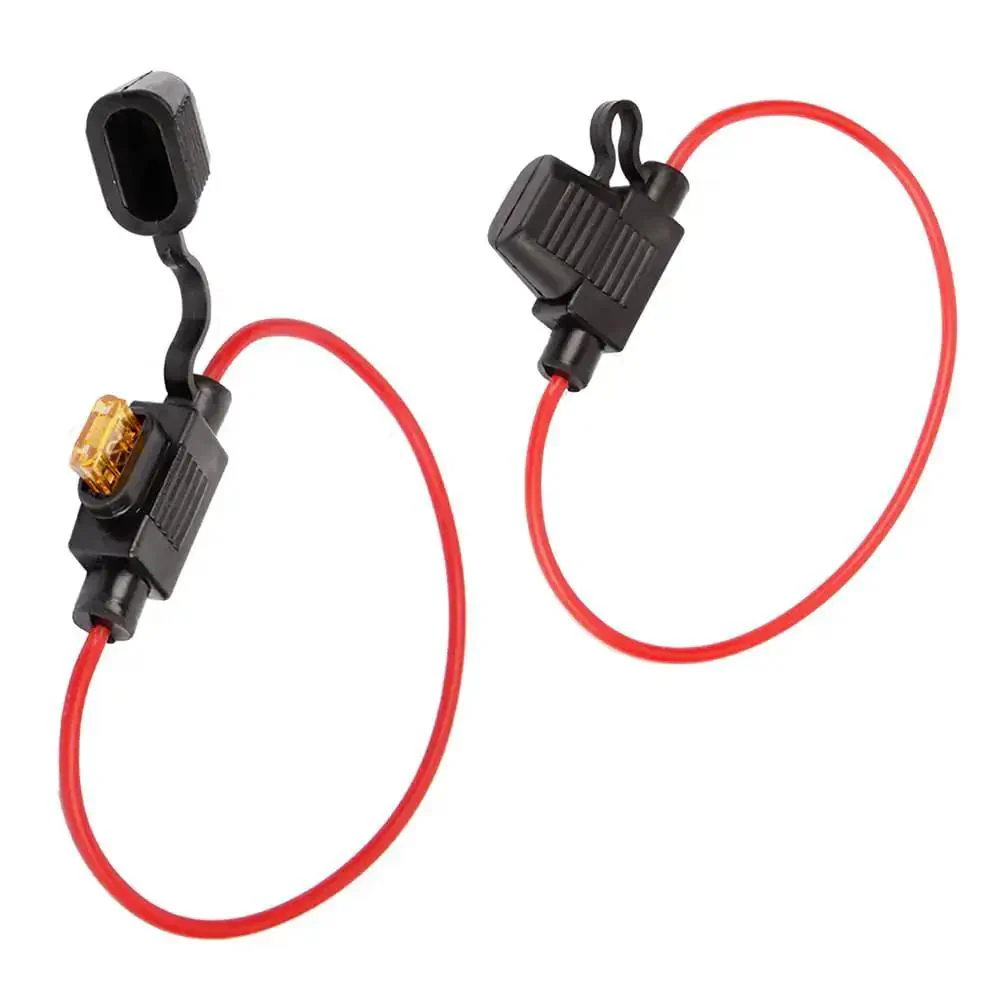 Mini Blade Fuse Holder 18 AWG Waterproof Inline Fuse Kit With 5A ATM Fuses 2 Pack For Cars Trucks Audio Systems And DIY Electrical Projects Built To Last In Harsh Weather And Rough Road Environments With Tin Plated Copper Conductors - Image 3