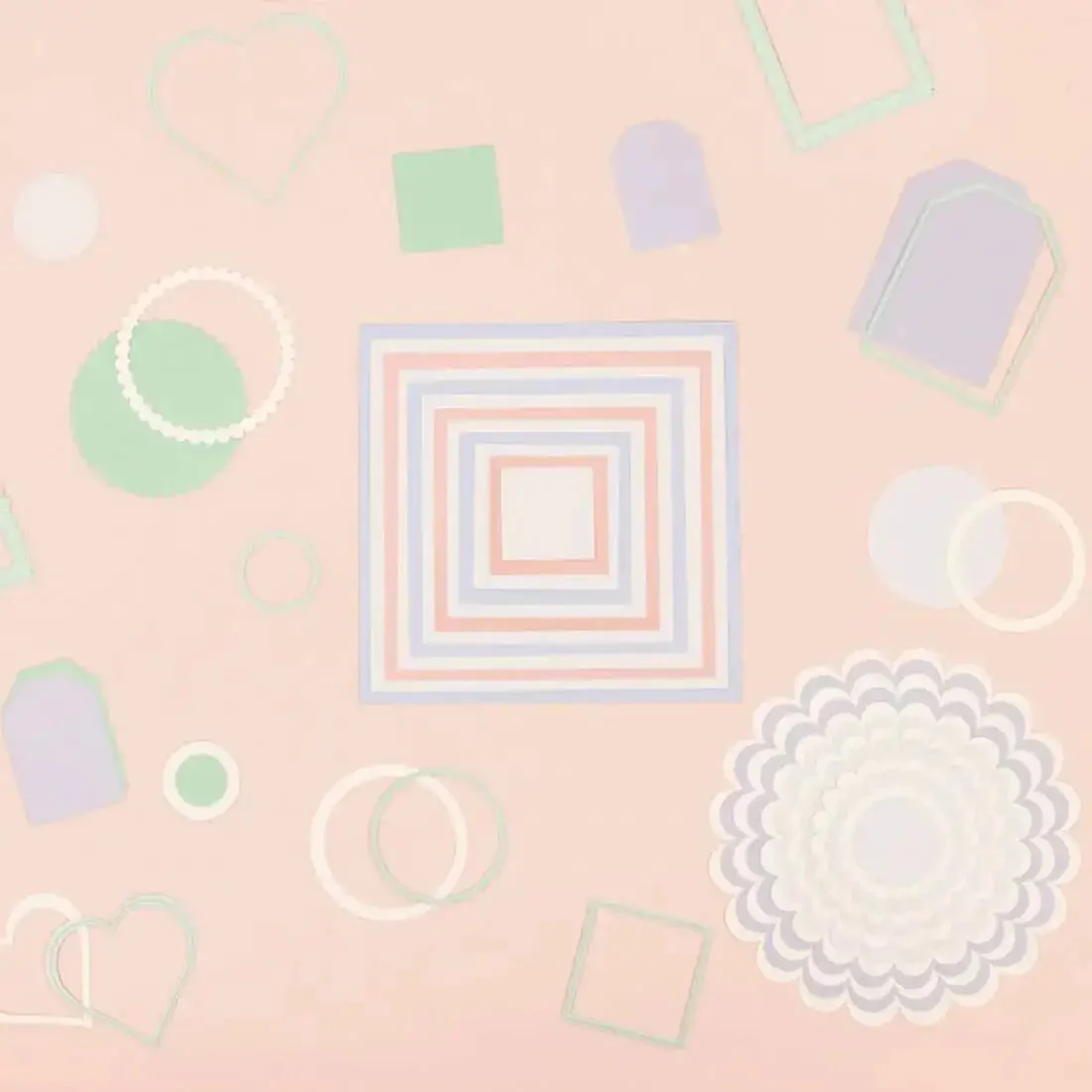 Mini Die Set For Scrapbooking And Card Making - 7 Scalloped Circle Dies, Perfect For Paper Cardstock EVA Foam Plastic And More, Sizes From 1 To 7 Cm, Easy Cut Craft Essentials For DIY Decorations And Invitations, Photo Albums, And Gift Tags - Image 5