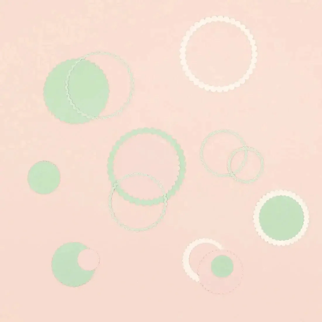 Mini Die Set For Scrapbooking And Card Making - 7 Scalloped Circle Dies, Perfect For Paper Cardstock EVA Foam Plastic And More, Sizes From 1 To 7 Cm, Easy Cut Craft Essentials For DIY Decorations And Invitations, Photo Albums, And Gift Tags - Image 8