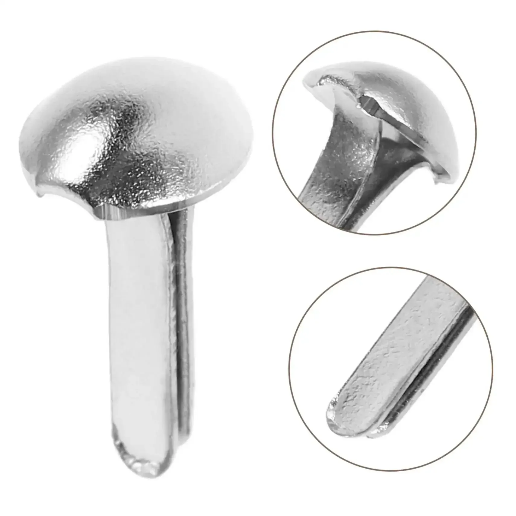 Mini Iron Brads For DIY Projects 100 Pack Paper Craft Fasteners For Shadow Puppet Making Kit And Scrapbooking Embellishments Repairs Metal Fasteners For Craft Junkies - Image 3