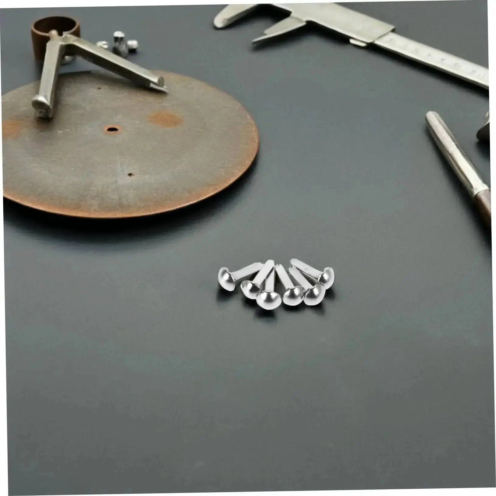 Mini Iron Brads For DIY Projects 100 Pack Paper Craft Fasteners For Shadow Puppet Making Kit And Scrapbooking Embellishments Repairs Metal Fasteners For Craft Junkies - Image 5