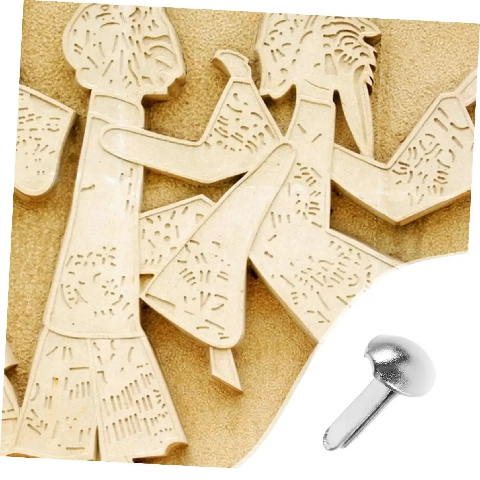 Mini Iron Brads For DIY Projects 100 Pack Paper Craft Fasteners For Shadow Puppet Making Kit And Scrapbooking Embellishments Repairs Metal Fasteners For Craft Junkies - Image 7
