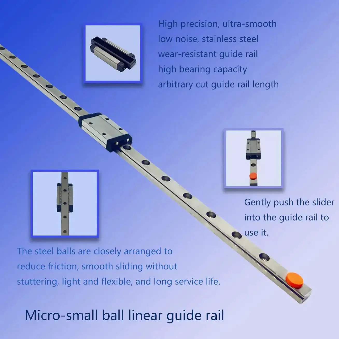 Mini Linear Guide Rail 400mm Pair With MGN9H Sliding Block For Dope Pro Grade Low Friction Whisper Quiet Linear Motion In 3D Printers CNC Machines Medical And Automation Gear - Image 6