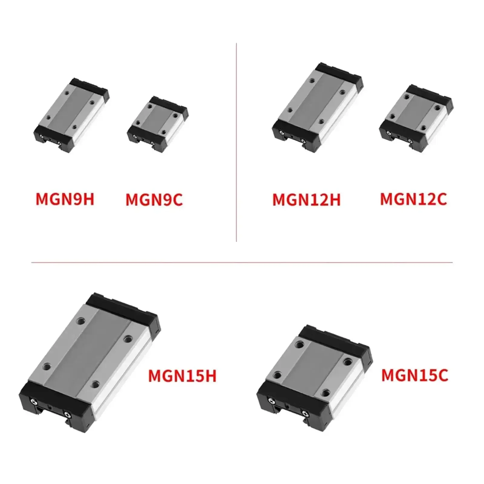 Mini Linear Guide Rail Slide Carriage For CNC Laser Engraving Machine MGN12H Compatible 250mm With Block Pro Grade Linear Motion Guide For Smooth Axis Movement Do It Yourself CNC Projects - Image 2