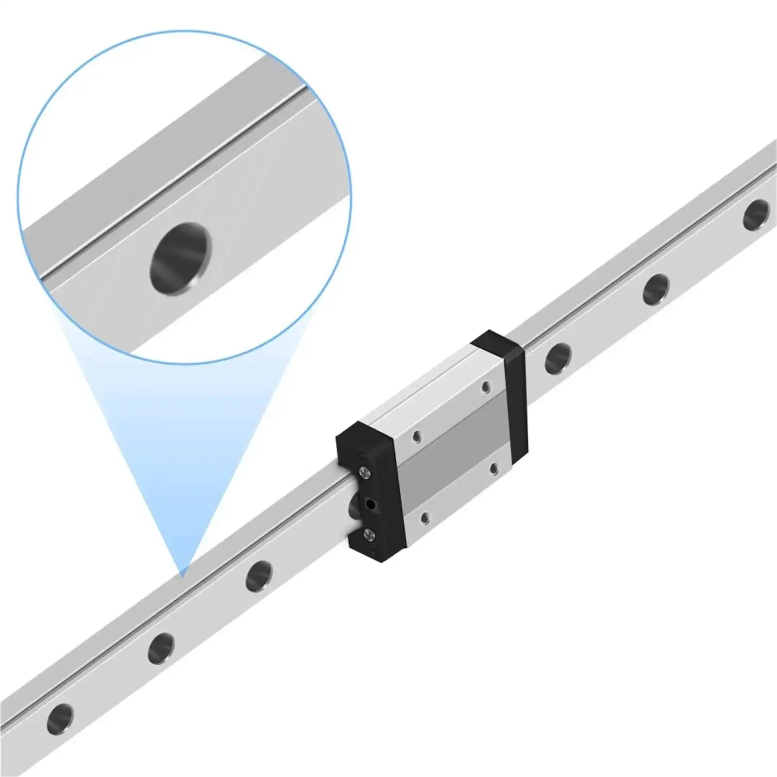 Mini Linear Guide Rail Slide Carriage For CNC Laser Engraving Machine MGN12H Compatible 250mm With Block Pro Grade Linear Motion Guide For Smooth Axis Movement Do It Yourself CNC Projects - Image 5