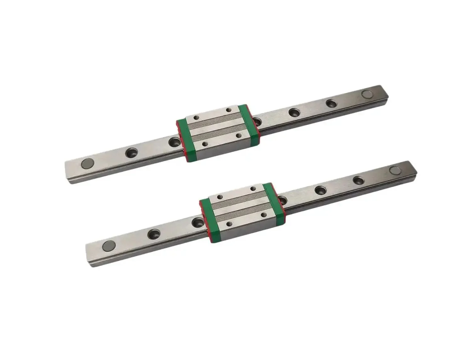 Mini Linear Rail Guide Kit 2 Pcs MGN12 Rails With 2 Pcs MGN12-H Carriage Blocks, 39.37 Inch/1000mm, High Precision, Low Wear, Low Noise, Smooth Sliding For CNC Machines