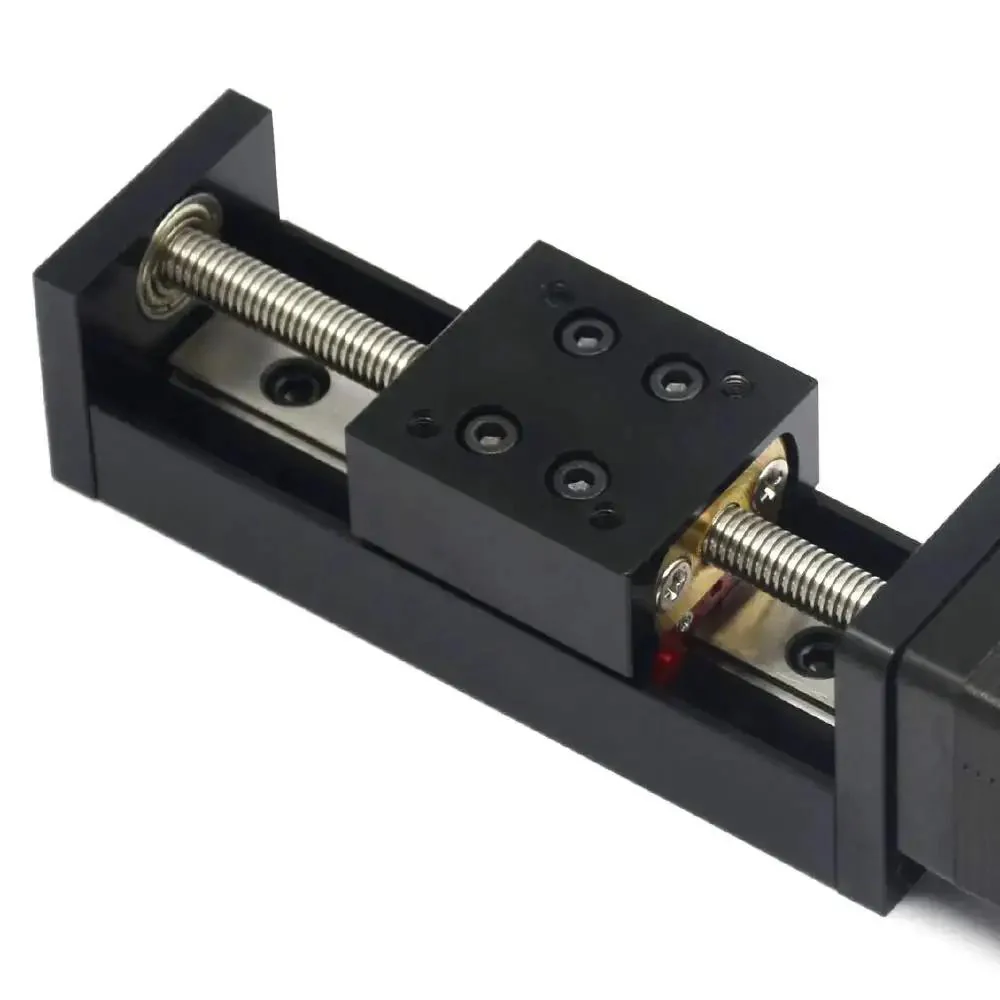 Mini Linear Rail Guide Slide Actuator With T6x1 Lead Screw And NEMA11 Stepper Motor 50mm Stroke For DIY CNC Router Parts X Y Z Dope Precision Linear Motion And Easy Fine Tuning Of Machinery - Image 3