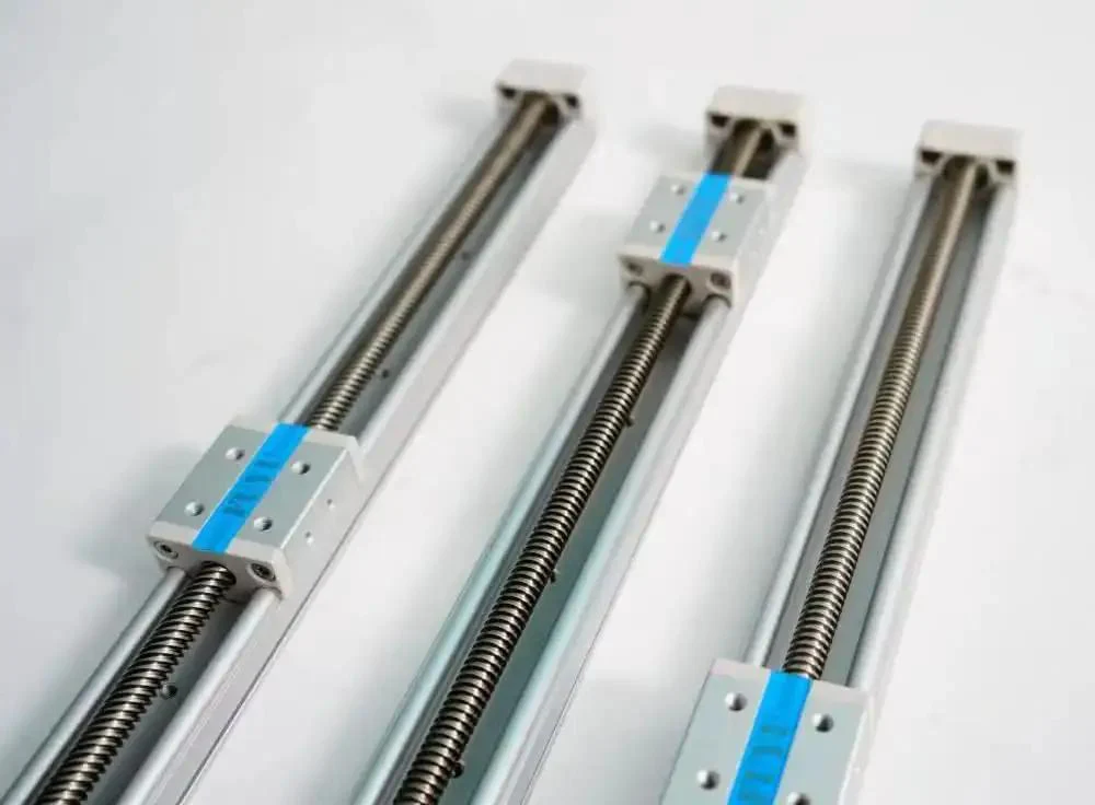Mini Linear Rail Guide System For DIY CNC Sliders With 200mm Stroke Ladder Type Screw Linear Actuator Nema 11 Stepper Motor Aluminum Alloy Build High Precision 0.02mm Lightweight Motorized Slide Table For Small Projects - Image 4