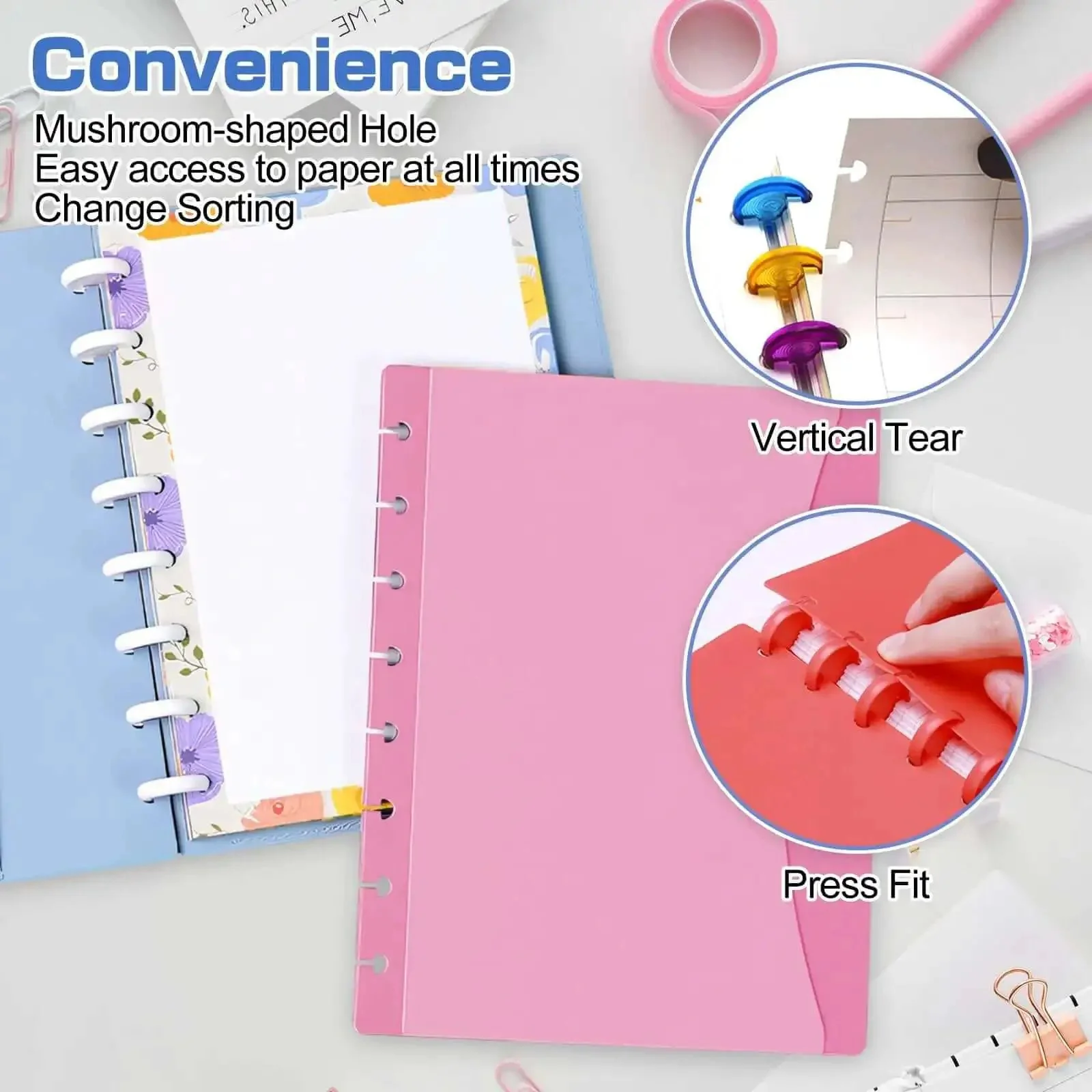 Mini Mushroom Hole Punch 1 Hole Puncher Handheld Paper Punch For Booklets And Crafts, Handy Compact Single Hole Punch Tool For School, Office, DIY Projects, Punches Up To Three Sheets Of A4 - Image 4