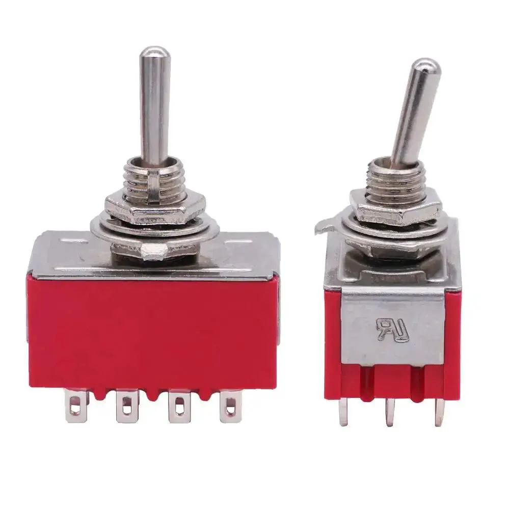 Mini Toggle Switch 4PDT 3 Position On Off On With 12 Pins Waterproof Cap Built For Cars And Boats 6A At 125V And 2A At 250V Durable Tiny Toggle Switch For Electrical Projects - Image 6