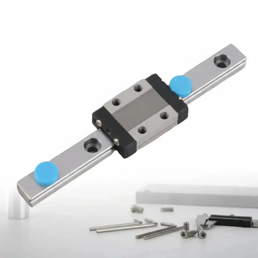 Miniature 9mm Width Linear Rail Guide Kit With Ball Retainer For Quick Swaps No Fuss Compact Linear Slide Rail System For Small Equipment And Precise Linear Motion Tracking - Image 7