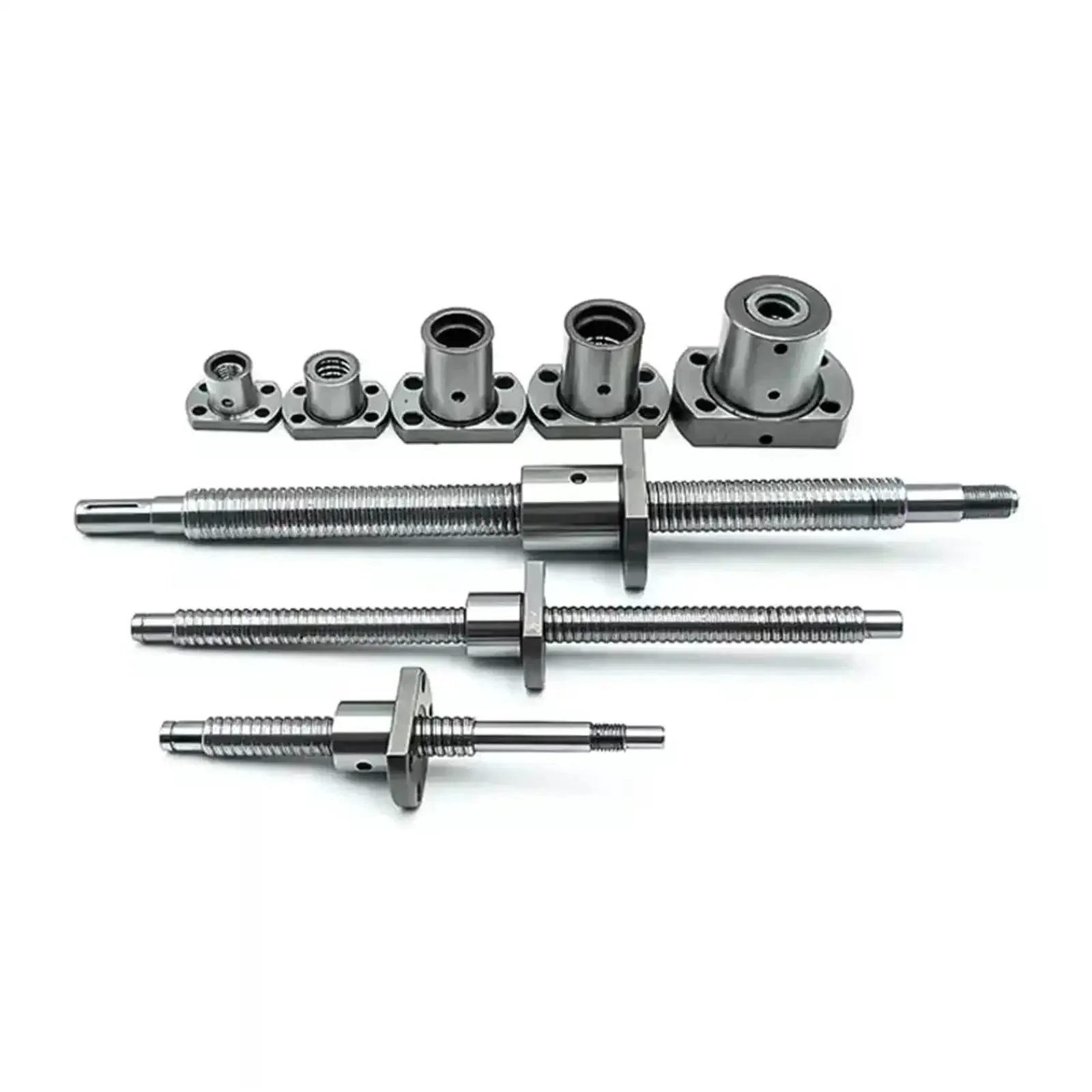 Miniature Ball Screw Kit For 3D Printers And CNC Machines, Precision Linear Motion With Low Friction, 6Mm 8Mm 10Mm Shafts, SFK0802 SFK1002, 100 150 200 250Mm Lengths, Ball Nut Included, No Machined Option - Image 2