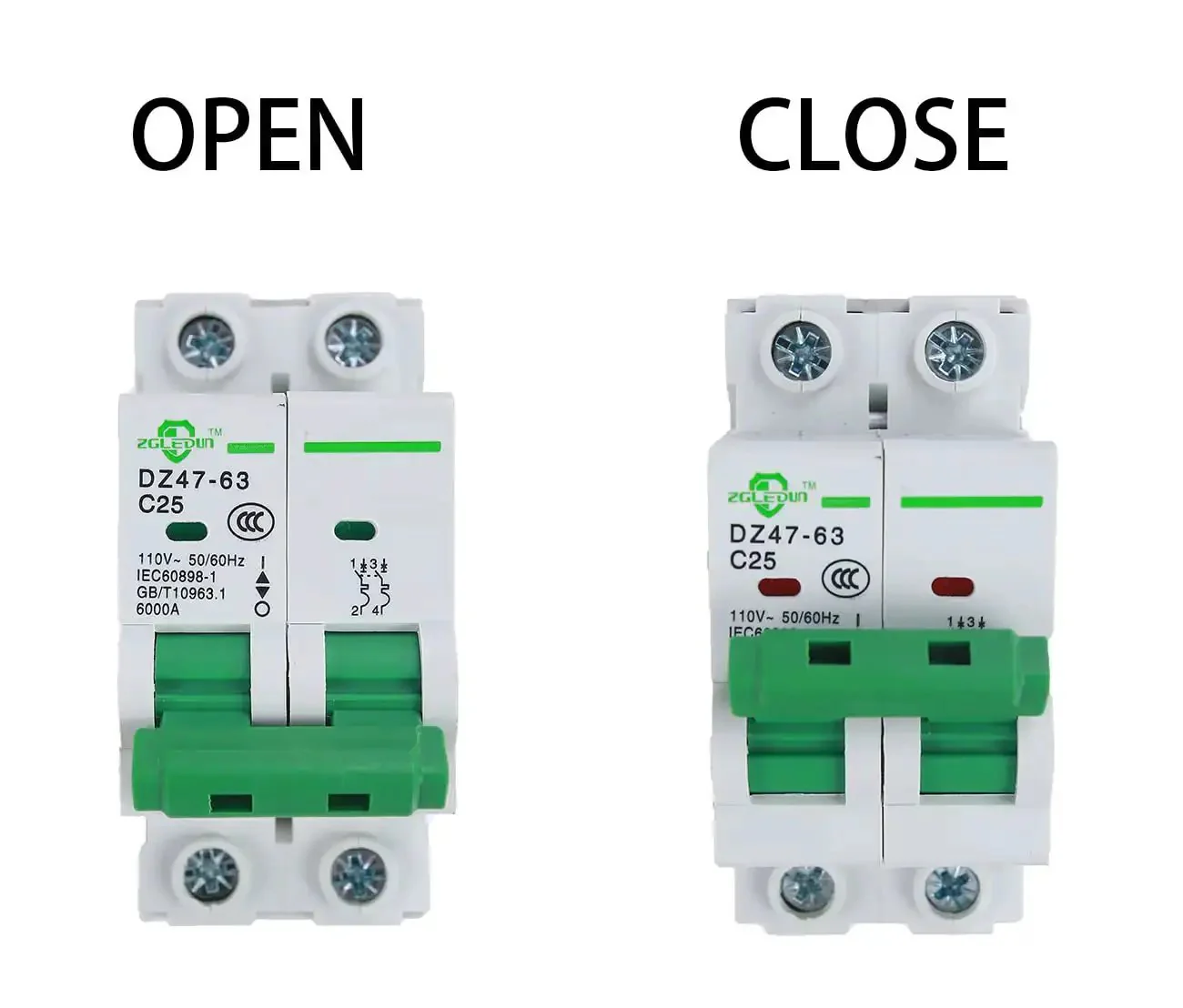 Miniature Circuit Breaker 3 Pack DZ47 63 110/240V 2 Pole 16A MCB For Home And Solar Installations DIN Rail Mounted Fast Trip Protection Compact Light Weight Design Reliable Electrical Breaker For Panels - Image 4
