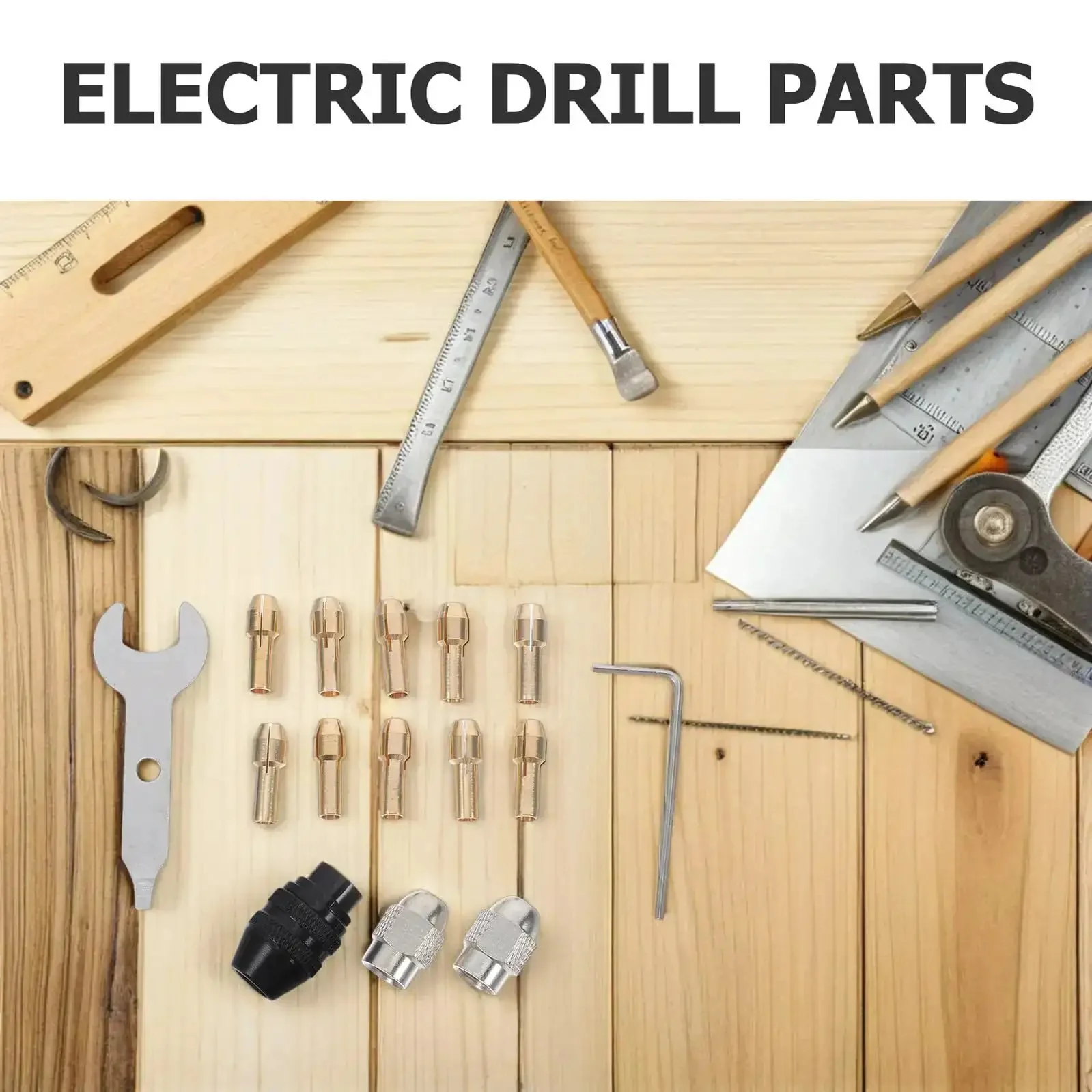 Miniature Drill Chuck Collet Set With Ten Copper Core Collets And Two Wrenches For Precision Grinding Machines And Rotary Tools Industrial And DIY Clamping Accessory With Superior Heat Dissipation - Image 3