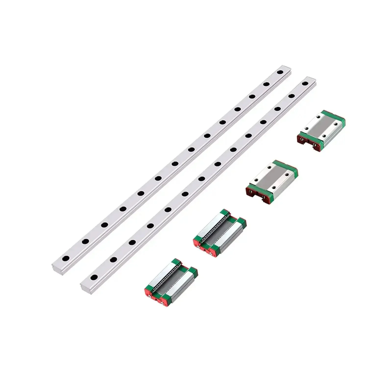 Miniature Linear Guide Rail Kit For 3D Printers And CNC Projects With Pro Grade Precision And Multiple Length Options 100mm 200mm 300mm 500mm 800mm 1000mm Without Slider Block Aluminum Anodized For Automation Equipment And Workbenches - Image 2
