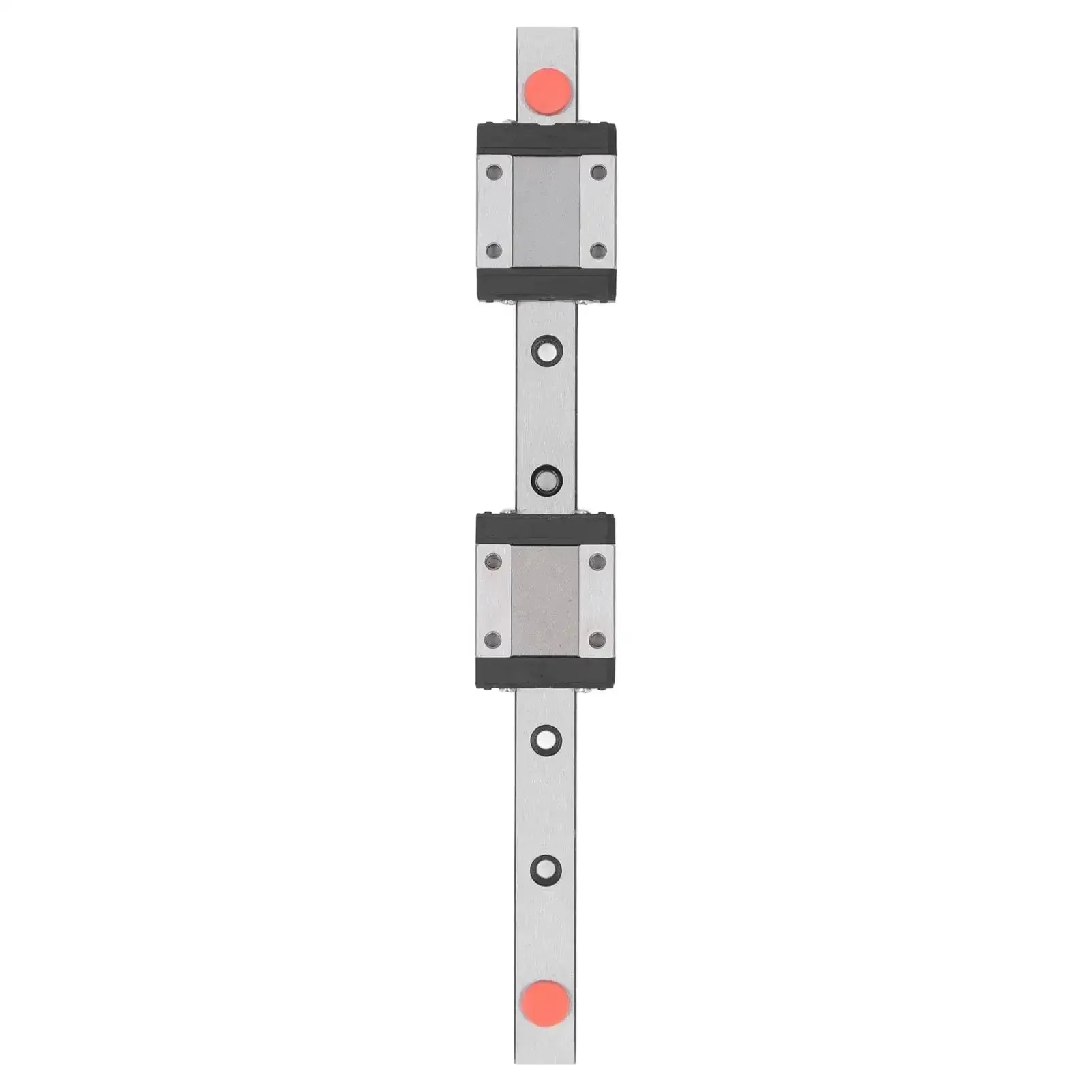 Miniature Linear Guide Rail Kit With 2 Slide Blocks For 3D Printers And CNC Machines, Stainless Steel Rail, 100mm Length, Heavy Duty Linear Bearing, 2.84 kN Dynamic Capacity, Durable Precision