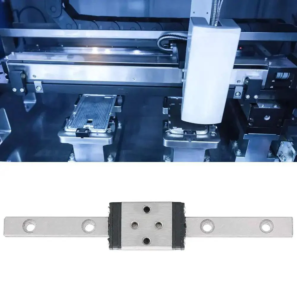 Compact Linear Guide Rail With Lengthened Slider Block Carriage For CNC Precision Motion Systems Pro Grade 75mm Stainless Steel 440C Rail Smooth Low Friction High Positioning Accuracy And Multi Direction Load Capacity - Image 8