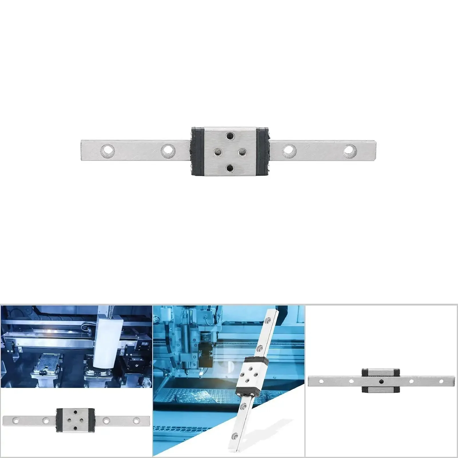 Miniature Linear Guide Rail With Lengthened Slider Block Carriage For Pro Grade High Precision CNC Motion System 75mm Stainless Steel 440C Rail LML5H 75 1R Low Friction Smooth Travel Multi Directional Load Ideal For Precision Equipment - Image 7