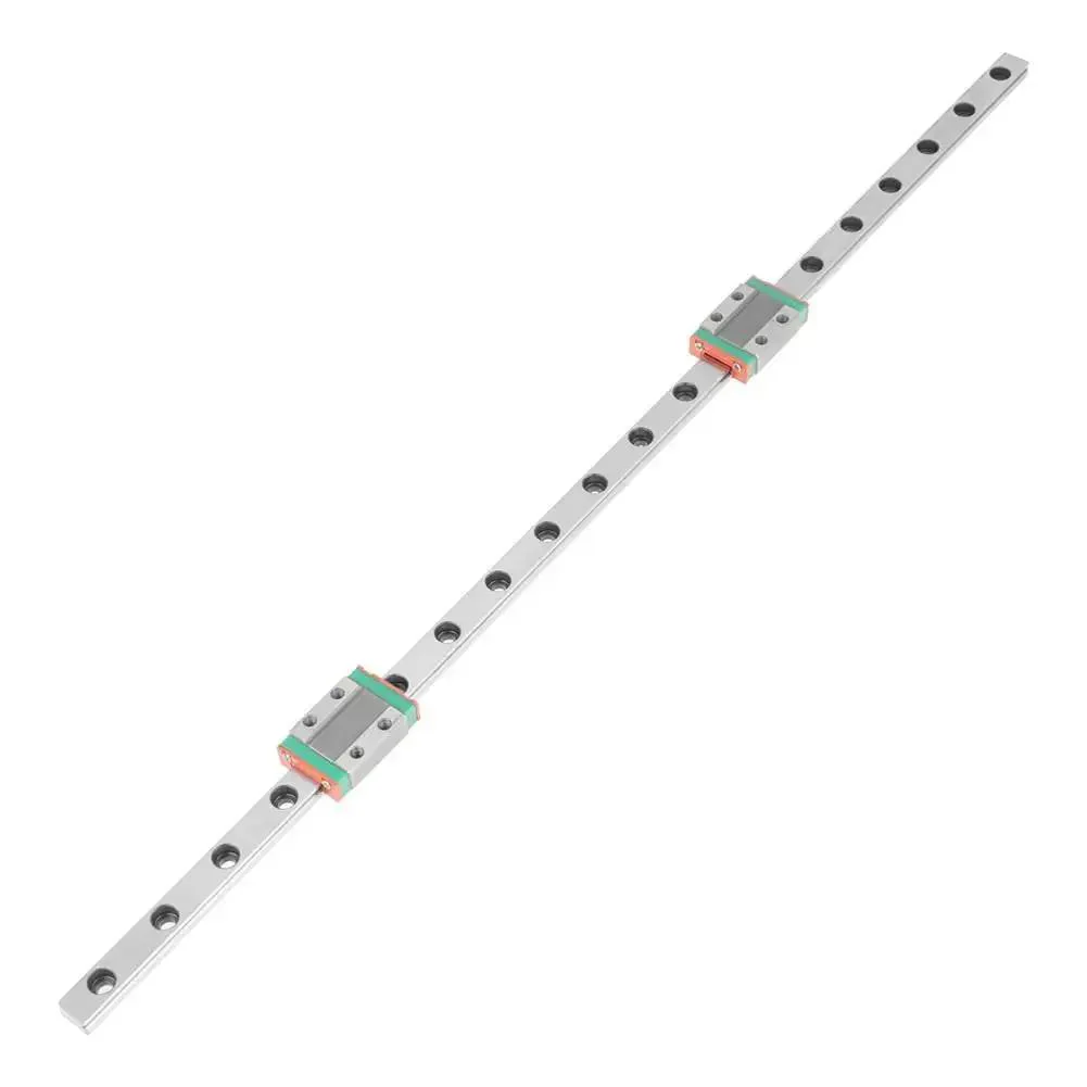 Miniature Linear Rail Bearing Guide Rail 400mm LML9B 9mm Wide With Two Slide Blocks For CNC Parts And 3D Printer Projects Pro Grade Steel Rail System For Smooth Motion And Heavy Load