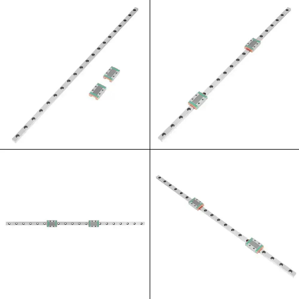 Miniature Linear Rail Bearing Guide Rail 400mm LML9B 9mm Wide With Two Slide Blocks For CNC Parts And 3D Printer Projects Pro Grade Steel Rail System For Smooth Motion And Heavy Load - Image 7