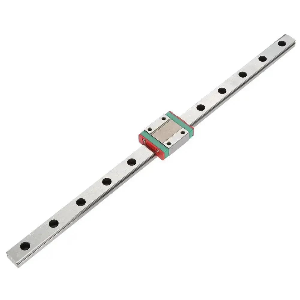 Miniature Linear Rail Guide 12mm Wide With Slide Block For Pro Grade Precision Equipment And Automation Systems 300mm Length 4 Point Contact For Rock Solid Motion