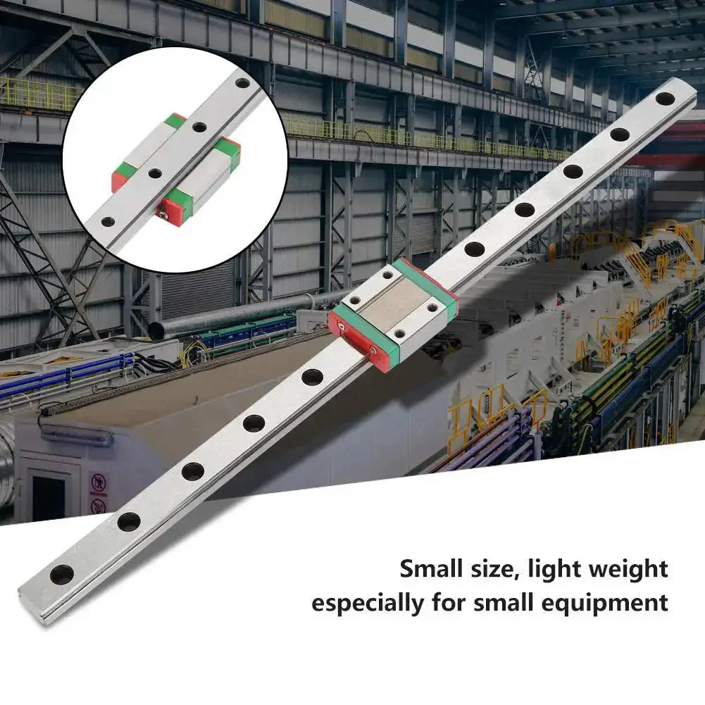 Miniature Linear Rail Guide 12mm Wide With Slide Block For Pro Grade Precision Equipment And Automation Systems 300mm Length 4 Point Contact For Rock Solid Motion - Image 2