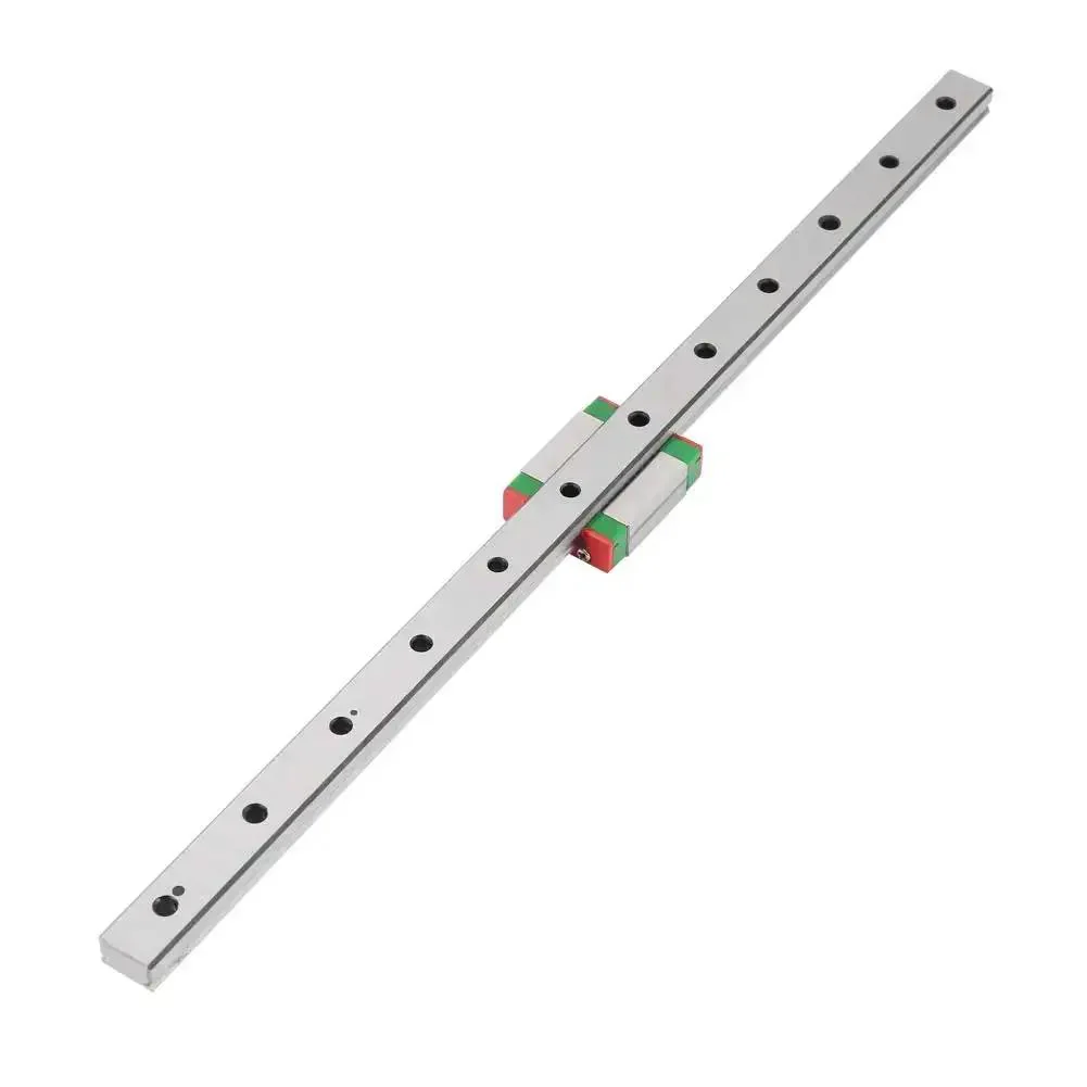 Miniature Linear Rail Guide 12mm Wide With Slide Block For Pro Grade Precision Equipment And Automation Systems 300mm Length 4 Point Contact For Rock Solid Motion - Image 4