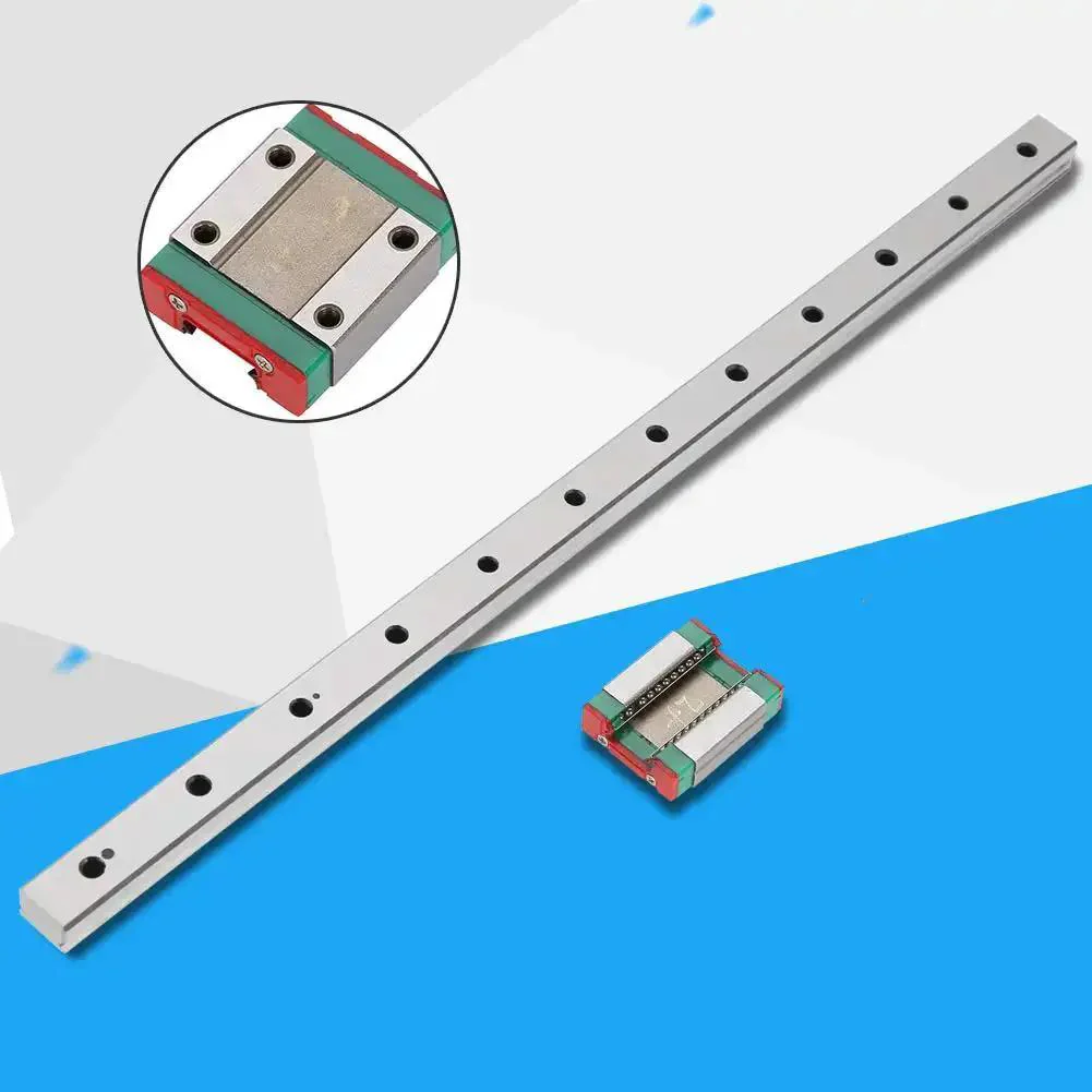Miniature Linear Rail Guide 12mm Wide With Slide Block For Pro Grade Precision Equipment And Automation Systems 300mm Length 4 Point Contact For Rock Solid Motion - Image 6