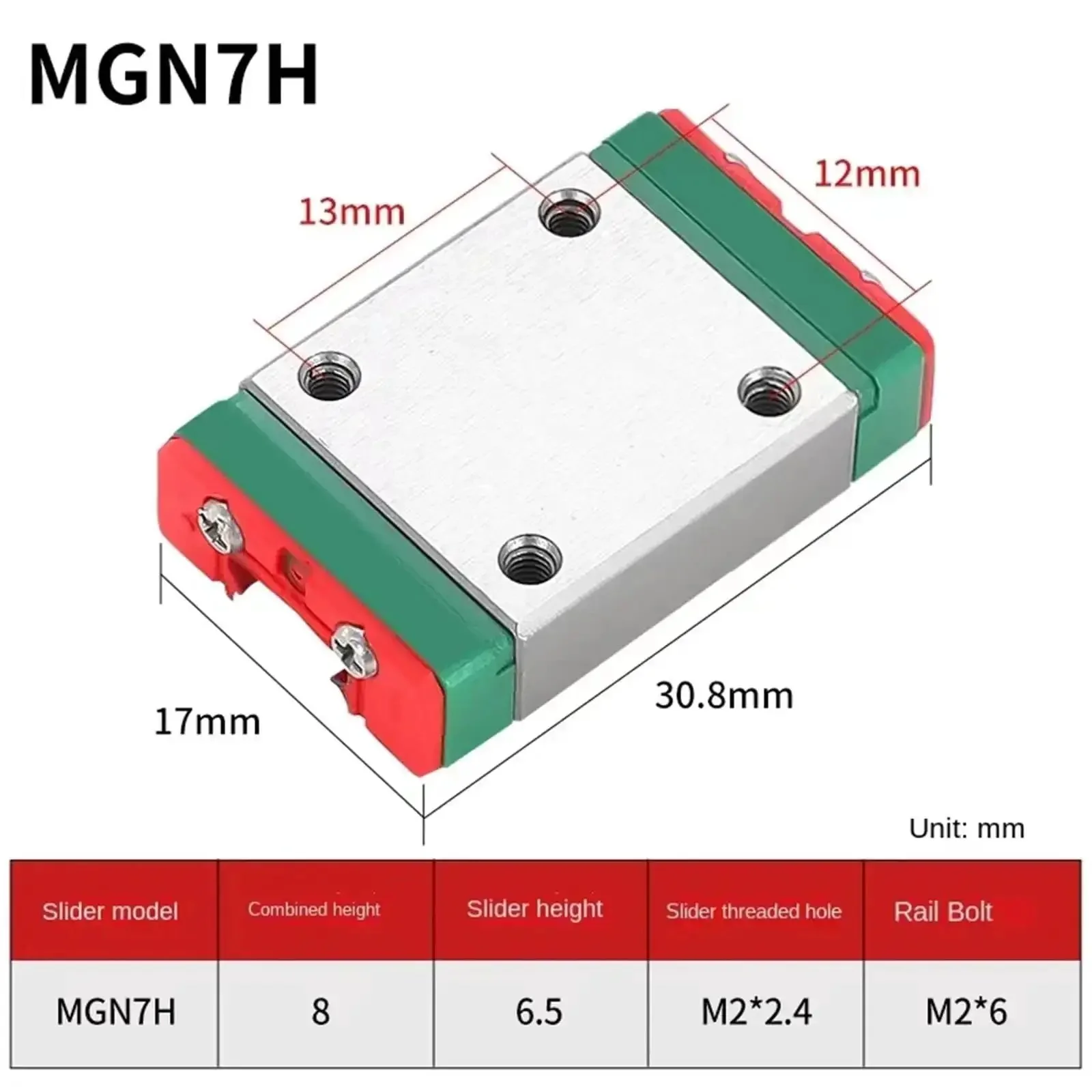 Miniature Linear Rail Kit 550mm to 1000mm With Two Guide Blocks 800mm Long Slick Rock Solid Precision Linear Motion Guide for CNC 3D Printer Robotics Auto Machining Smooth Low Friction Sliding - Image 7