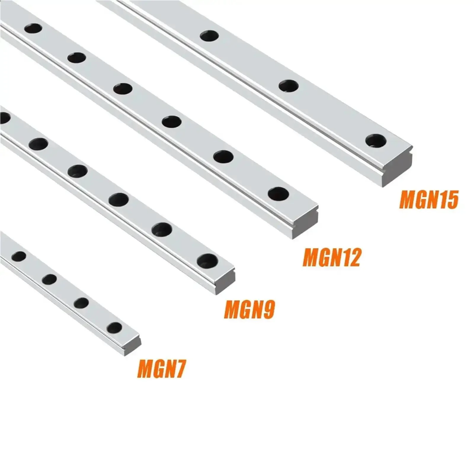 Miniature Linear Rail Kit With MGN9C Carriage For 3D Printers And CNC Machines, 100Mm To 1000Mm Rails, Includes MGN-C And MGN-H Slide Carriages, Smooth Precision Motion, Durable Aluminum Rails - Image 6