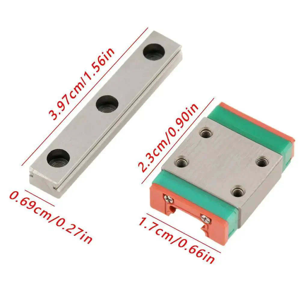 Miniature Linear Slider LWL7B Metal Linear Motion Rail 7mm Wide With 40mm Slide Block, Precision Ball Retainer Guide, 4 Point Load Design, Smooth Movement For Tiny CNC Rigs And Robotics Projects - Image 8
