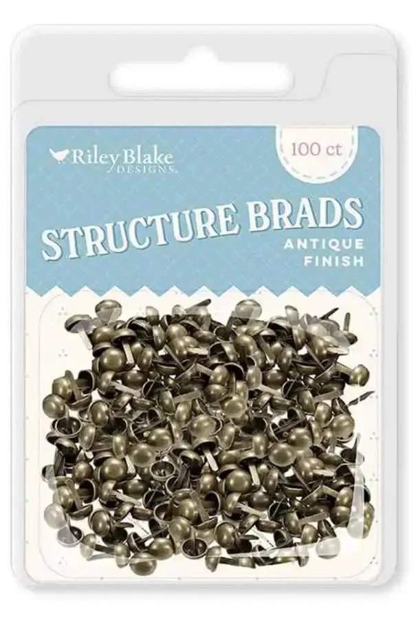 Miniature Structure Brads 100 Piece Set Durable Metal Fasteners For Crafting And DIY Projects Quick Assembly And Easy Disassembly For 3D Builds And Homestead Style Antique Decor Folks