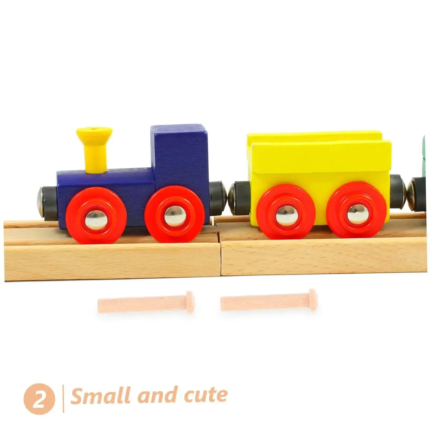 Miniature Wooden T Shaped Pin Nails Set For Crafts And Woodworking 20 Pcs Great For Fine Detail Work Like Train Wheel Models Solid Wood Pins For Precise Assembly DIY Ready - Image 6