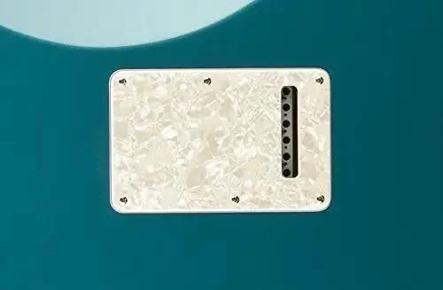 Modern Stratocaster Backplate In Aged White Moto Finish Premium Celluloid Pickguard Quality Replacement With Genuine Fit For Stratocaster Guitars And A Must Have 1 Year Limited Warranty - Image 3